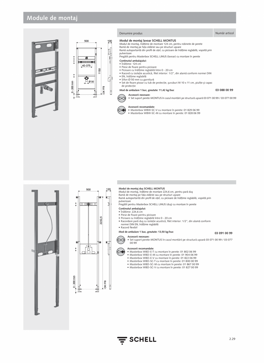 Pagina 133-Schell - Catalog general - 2020-2021  Catalog, brosura Romana anetă pentru mixarea apei la presiune...