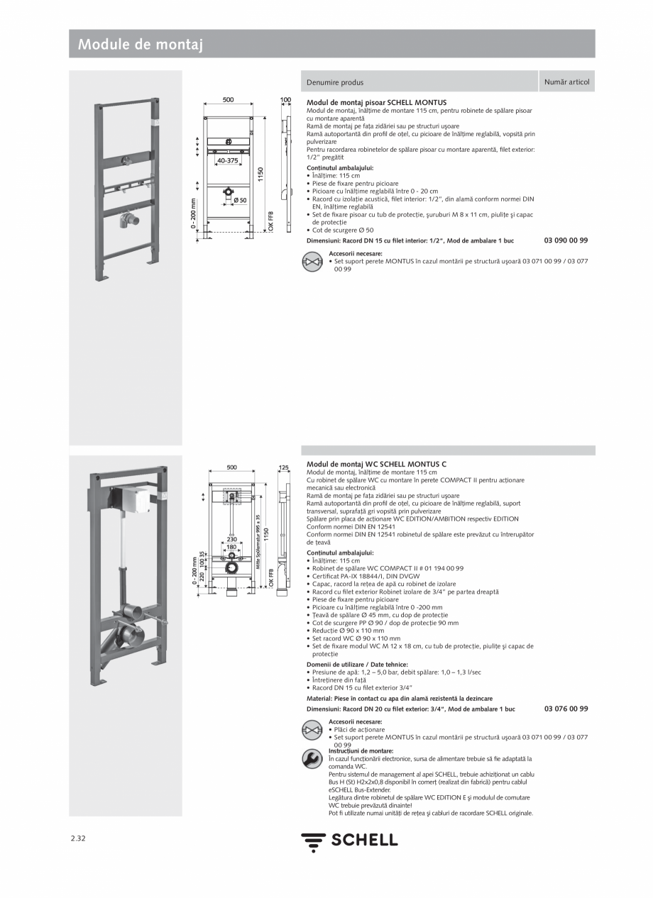 Pagina 136-Schell - Catalog general - 2020-2021  Catalog, brosura Romana tute:
1 - 240 sec
- Durata de spălare...