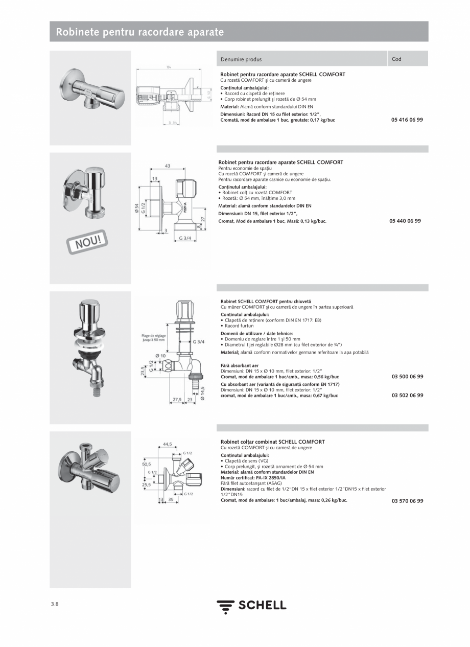 Pagina 146-Schell - Catalog general - 2020-2021  Catalog, brosura Romana E
ND-M (apă amestecată cu presiune...