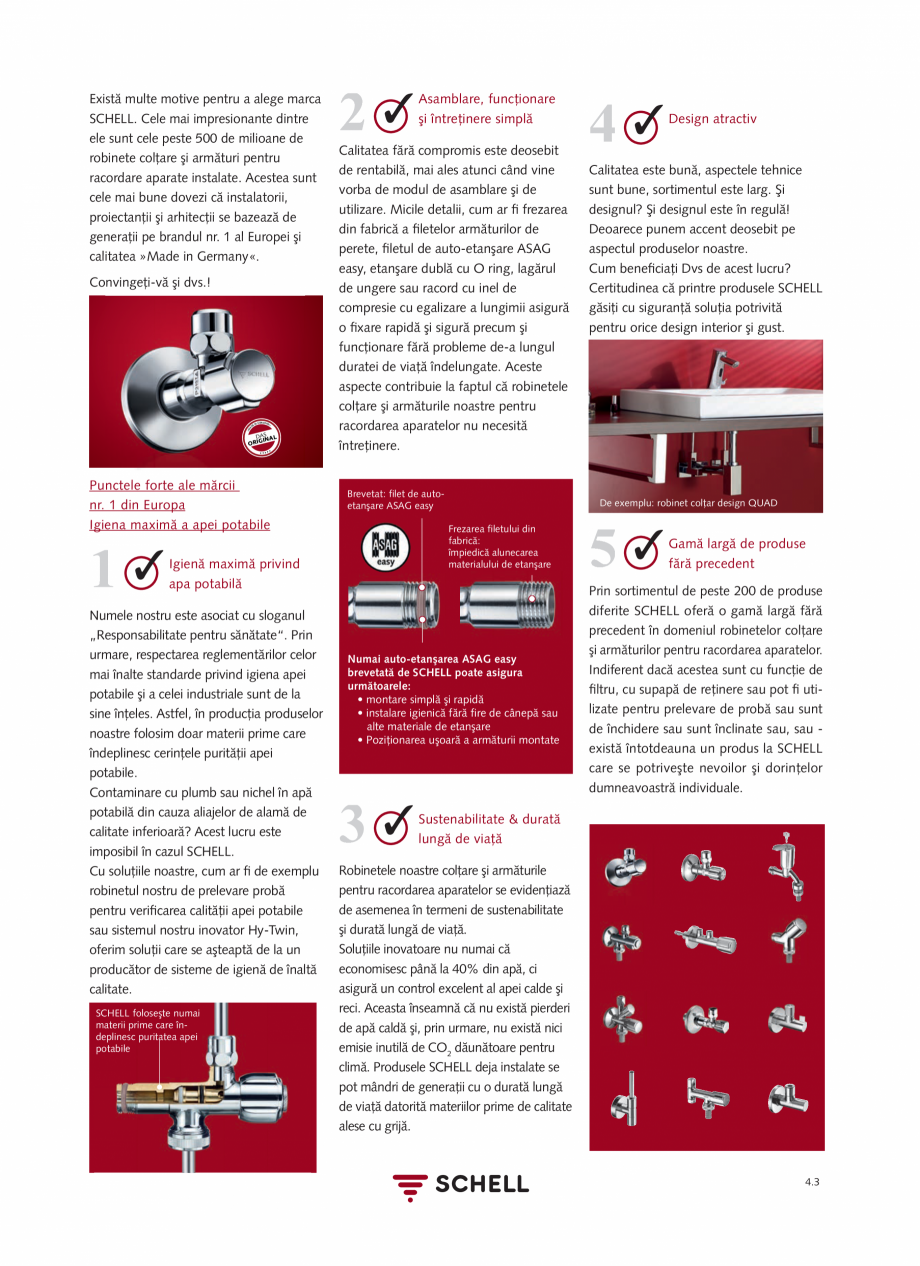 Pagina 161 - Schell - Catalog general - 2020-2021  Catalog, brosura Romana curăţare 60 sec
•...