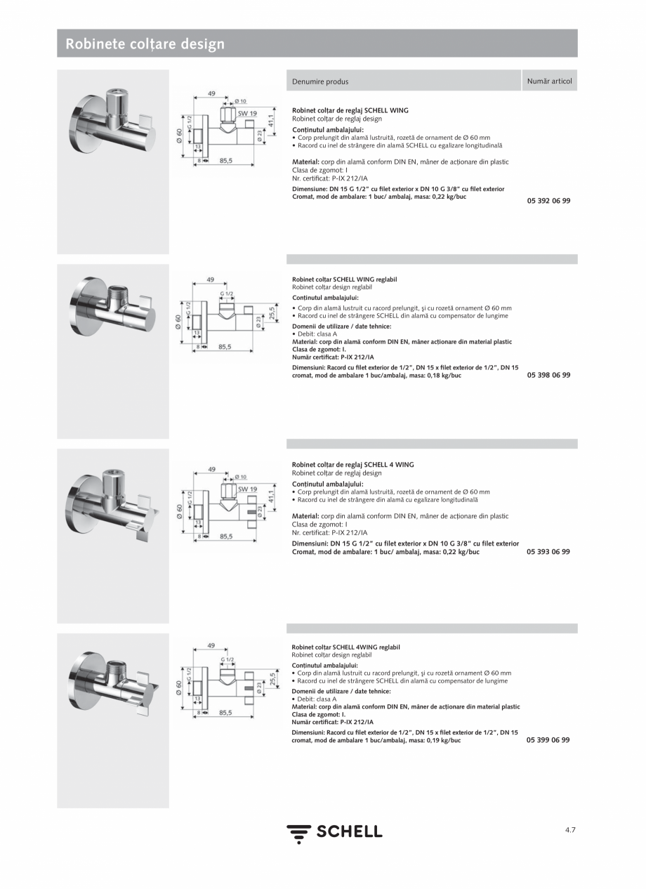 Pagina 165-Schell - Catalog general - 2020-2021  Catalog, brosura Romana ţeavă de scurgere prelungită la 140...