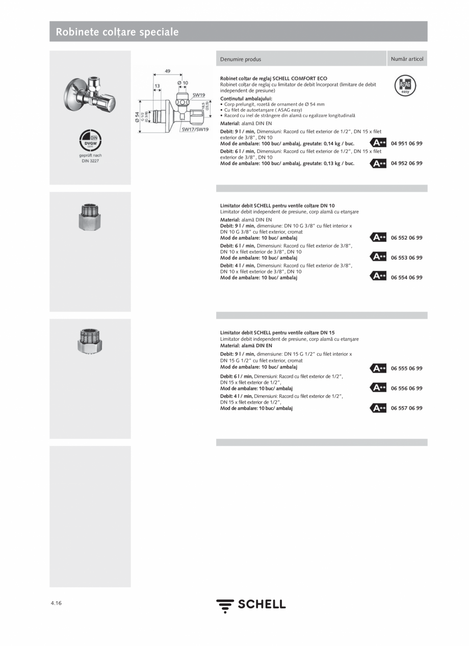 Pagina 174-Schell - Catalog general - 2020-2021  Catalog, brosura Romana 
integral din metal
Echipat cu...