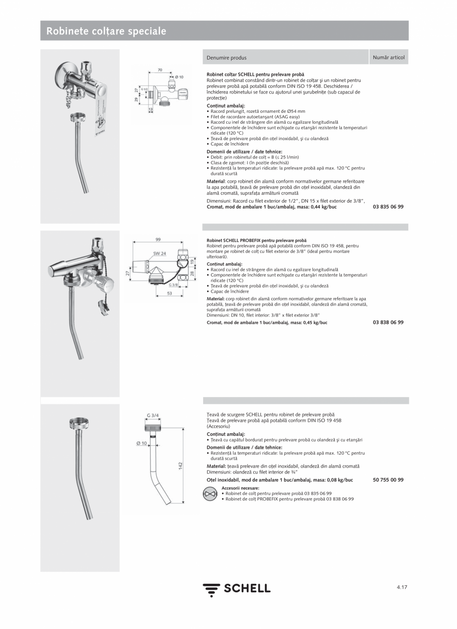 Pagina 175-Schell - Catalog general - 2020-2021  Catalog, brosura Romana mplet
din metal, cu cartuş din...