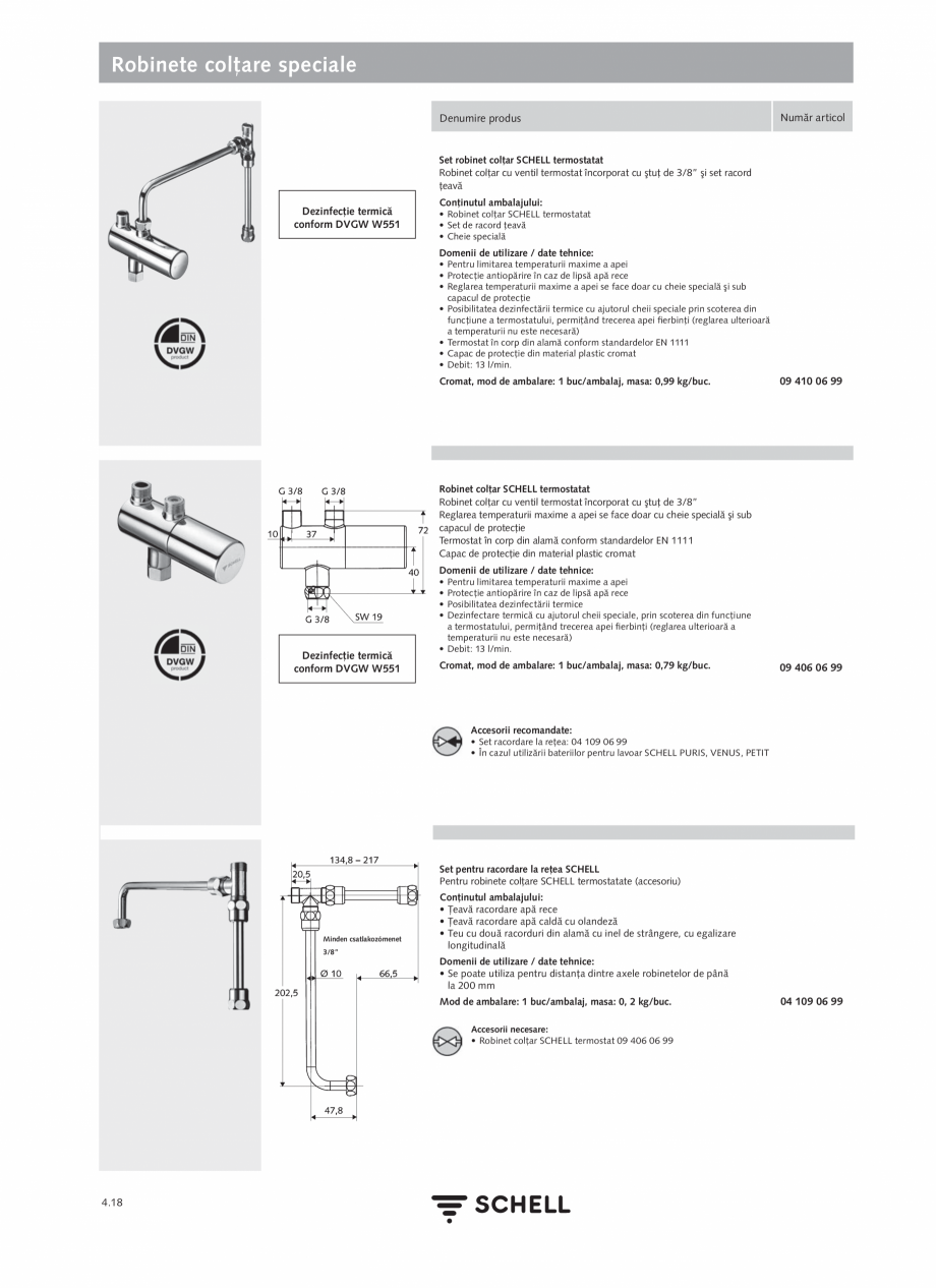 Pagina 176-Schell - Catalog general - 2020-2021  Catalog, brosura Romana 06 558 12 99
• Perlator antifurt...