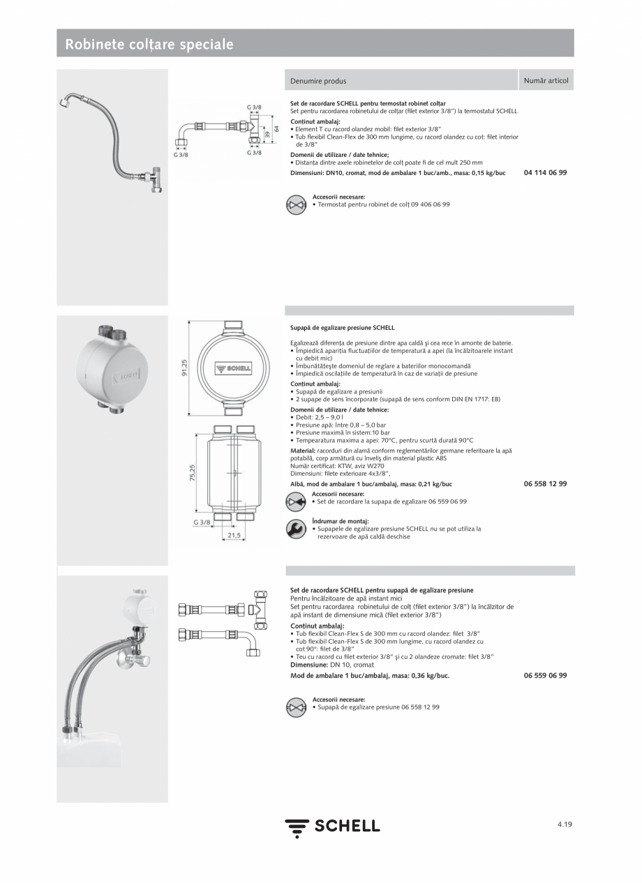 Pagina 177-Schell - Catalog general - 2020-2021  Catalog, brosura Romana oar SCHELL MODUS EH
HD-M (pentru apă ...