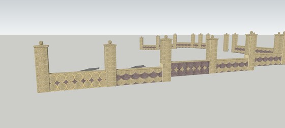 Prefabet Modele panouri - Garduri modulare din beton pentru curte si gradina Prefabet