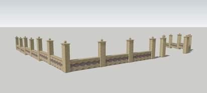 Detaliu gard - montaj capace Spalat Gard din beton - detalii de proiect