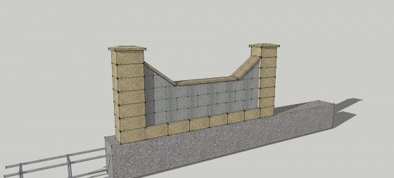 Prefabet Detaliu gard  - Garduri modulare din beton pentru curte si gradina Prefabet