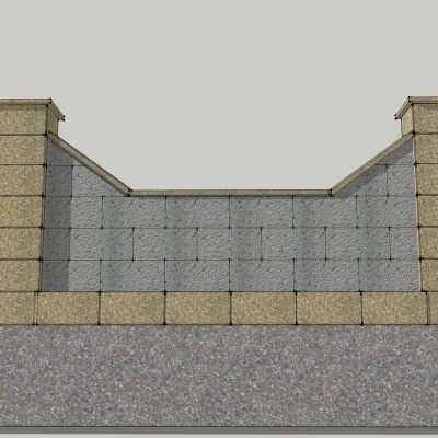 Prefabet Detaliu gard - Garduri modulare din beton pentru curte si gradina Prefabet