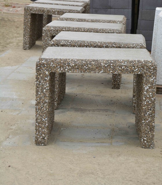 Prefabet Mese din beton - Mobilier urban din beton si piatra spalata Prefabet