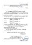 Certificat de conformitate privind rezistenta la foc BACHL - PIR MV