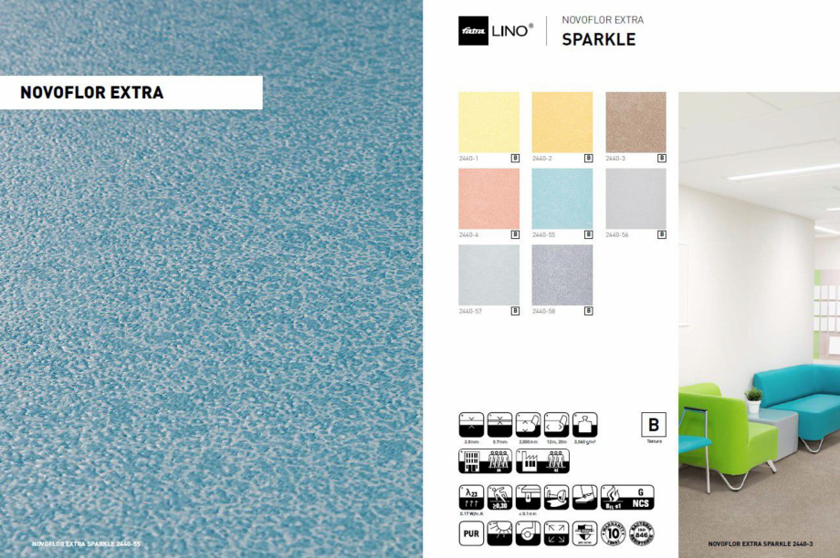 Pagina 1-Pardoseala din PVC  Fatra Novoflor Extra Sparkle Fisa tehnica Romana 