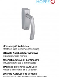 Instructiuni de montare - sistemul Autolock pentru manere de ferestre