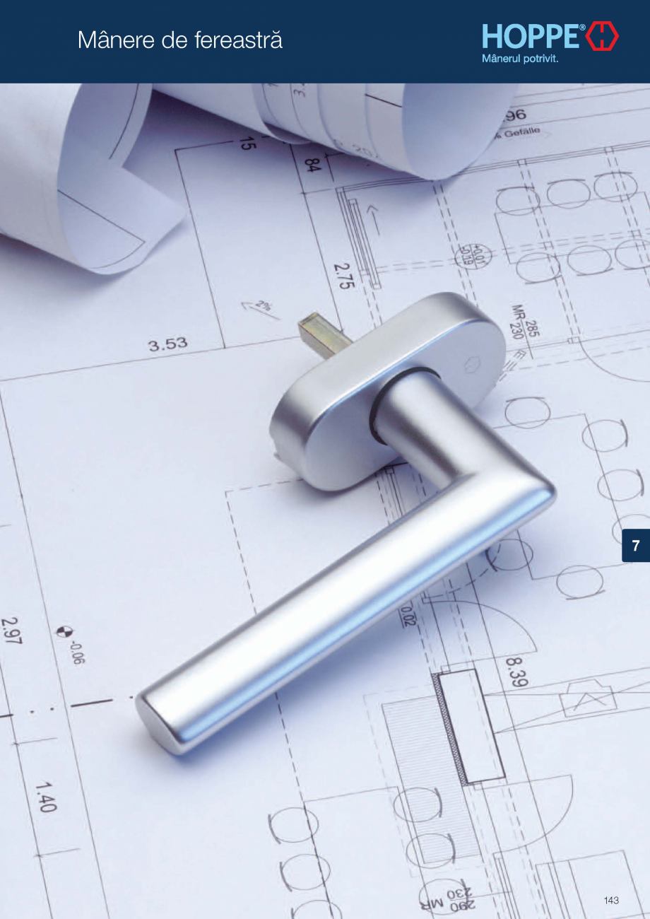Pagina 1-Manere de fereastra HOPPE Catalog, brosura Romana 