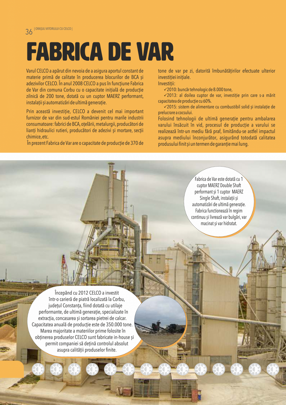 Pagina 36-Pliant CELCO 2019 CELCO Var industrial bulgari, calcic nestins, CL90-Q lu, Var calcic hidratat...