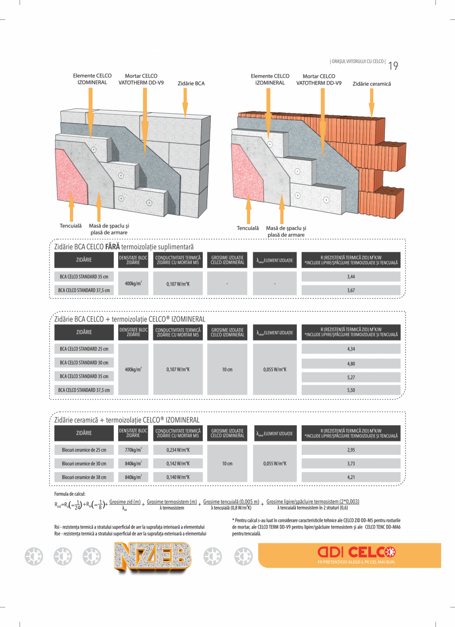 Pagina 19 - BCA - beton celular autoclavizat CELCO MEGATERM, MEGATERM PLUS, STANDARD, STRUCTOTERM,...