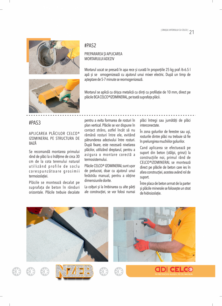 Pagina 21-BCA - beton celular autoclavizat CELCO MEGATERM, MEGATERM PLUS, STANDARD, STRUCTOTERM, SUPERBLOCK...