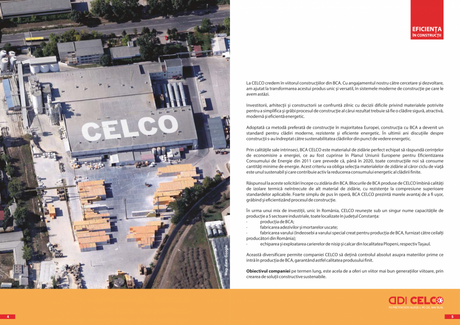 Pagina 3-CELCO - Povestea BCA CELCO STRUCTOTERM, SUPERBLOCK, MEGATERM, STANDARD, MEGATERM PLUS, CELCO®...