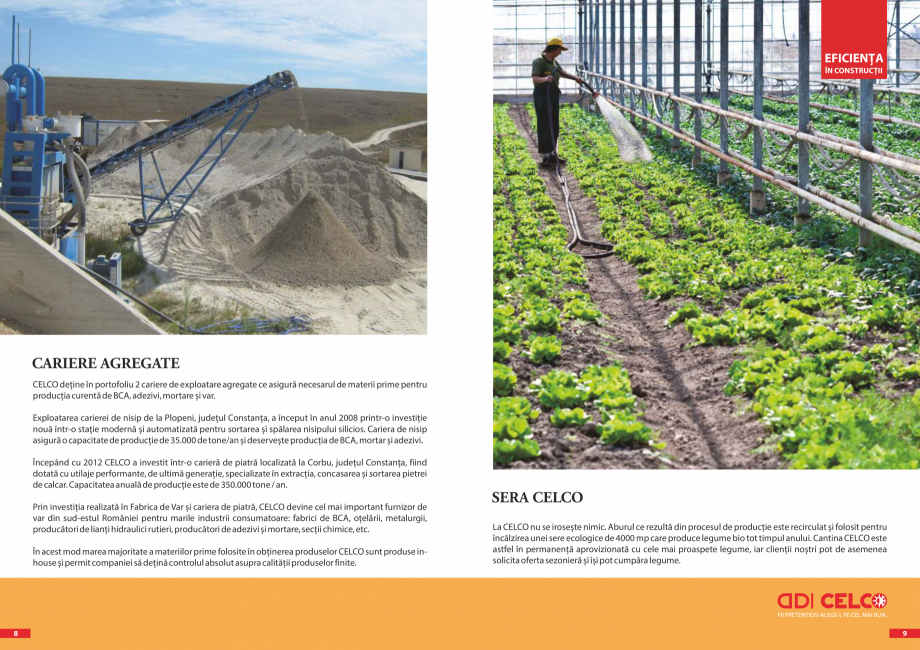 Pagina 5-CELCO - Povestea BCA CELCO STRUCTOTERM, SUPERBLOCK, MEGATERM, STANDARD, MEGATERM PLUS, CELCO®...