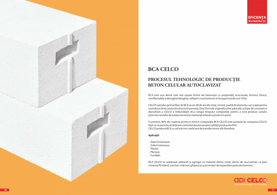 Pagina 6-CELCO - Povestea BCA CELCO STRUCTOTERM, SUPERBLOCK, MEGATERM, STANDARD, MEGATERM PLUS, CELCO®...