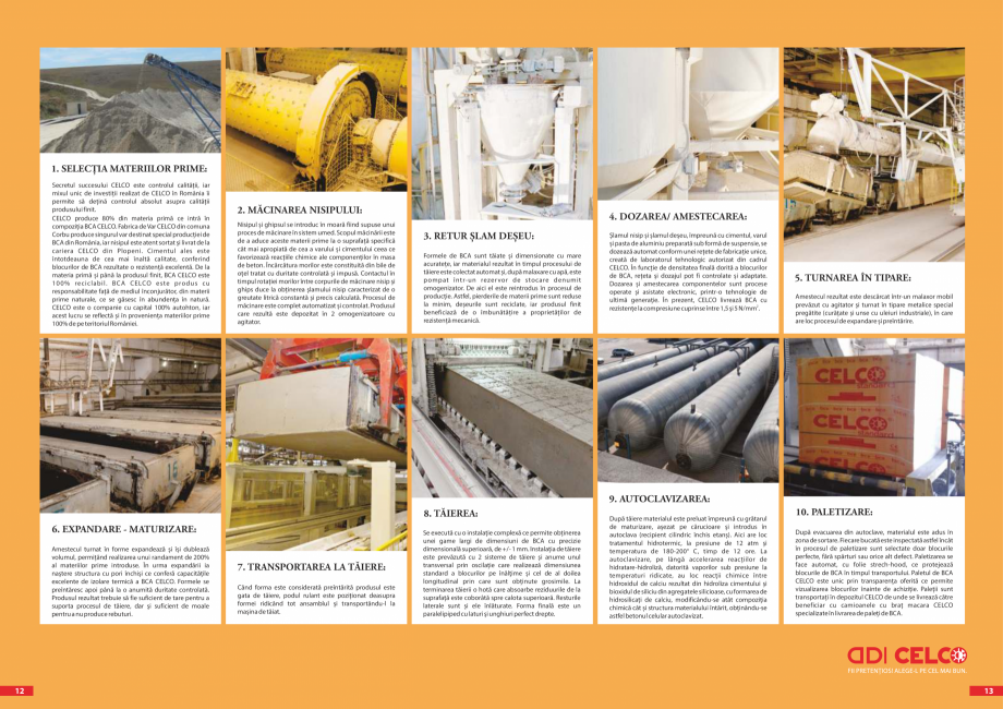 Pagina 7-CELCO - Povestea BCA CELCO STRUCTOTERM, SUPERBLOCK, MEGATERM, STANDARD, MEGATERM PLUS, CELCO®...