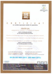 Certificat ISO 9001:2015 CELCO