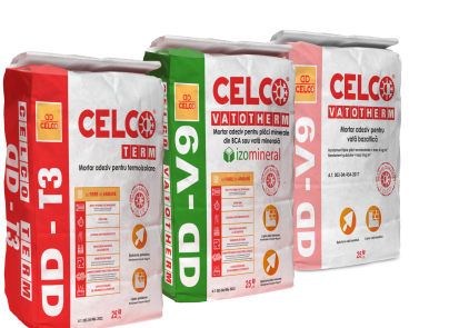 Mortare adezive pentru termosisteme CELCO