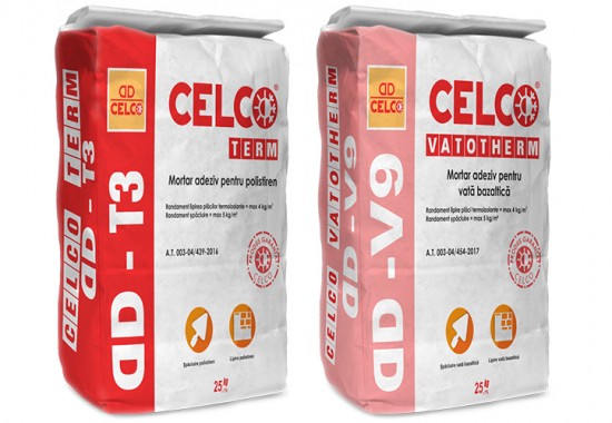 Mortare adezive pentru termosisteme CELCO