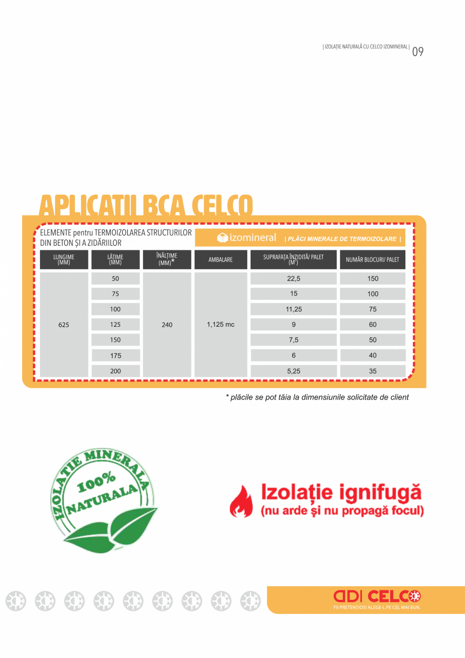 Pagina 9-Termoizolatie naturala cu IZOMINERAL CELCO Catalog, brosura Romana 
