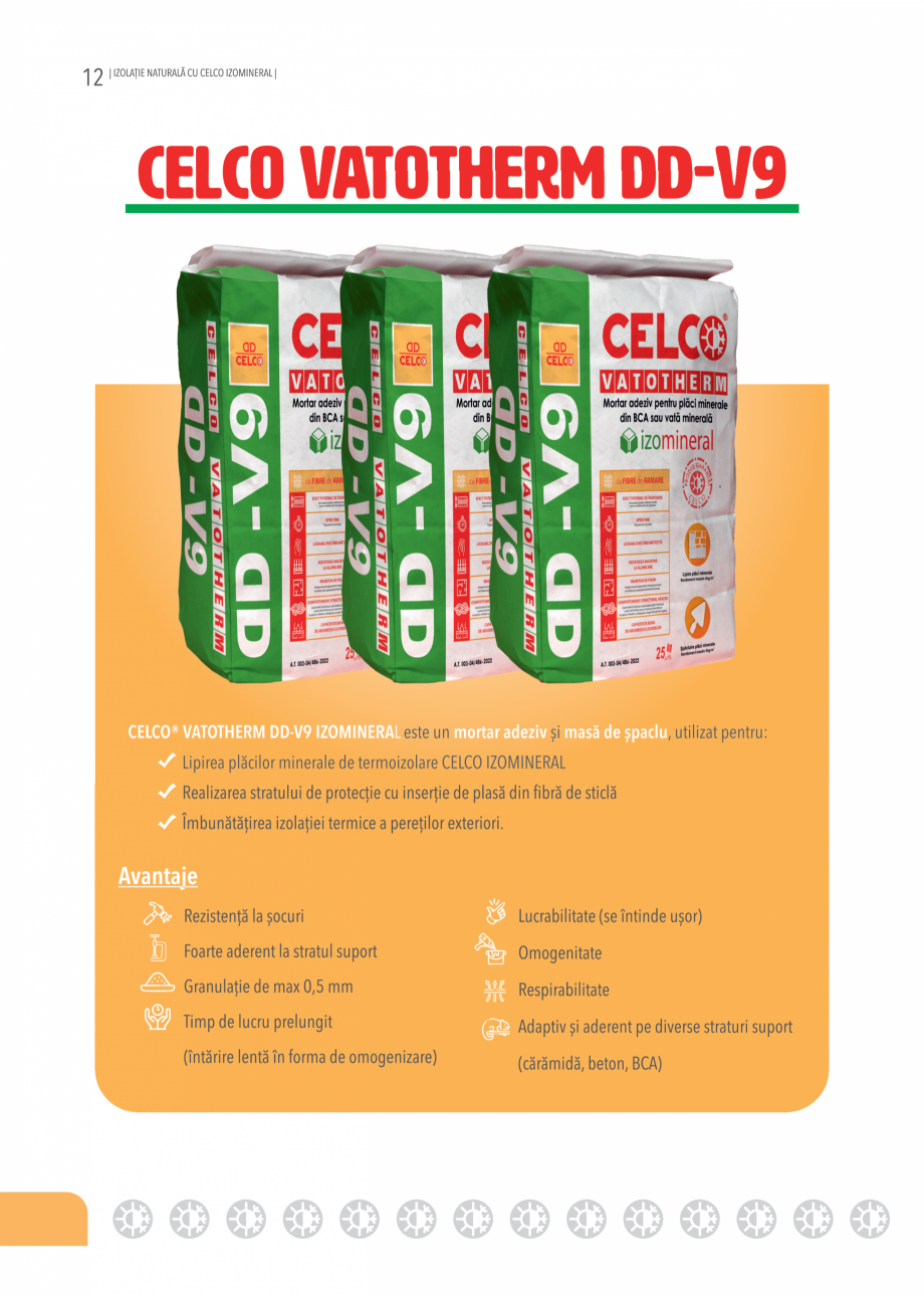 Pagina 14-Placi minerale termoizolatoare Izomineral 2024 CELCO Catalog, brosura Romana 