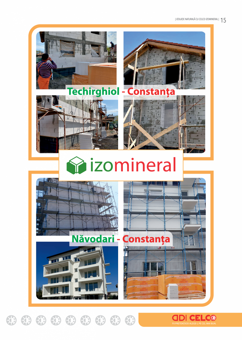 Pagina 17 - Placi minerale termoizolatoare Izomineral 2024 CELCO Catalog, brosura Romana 
