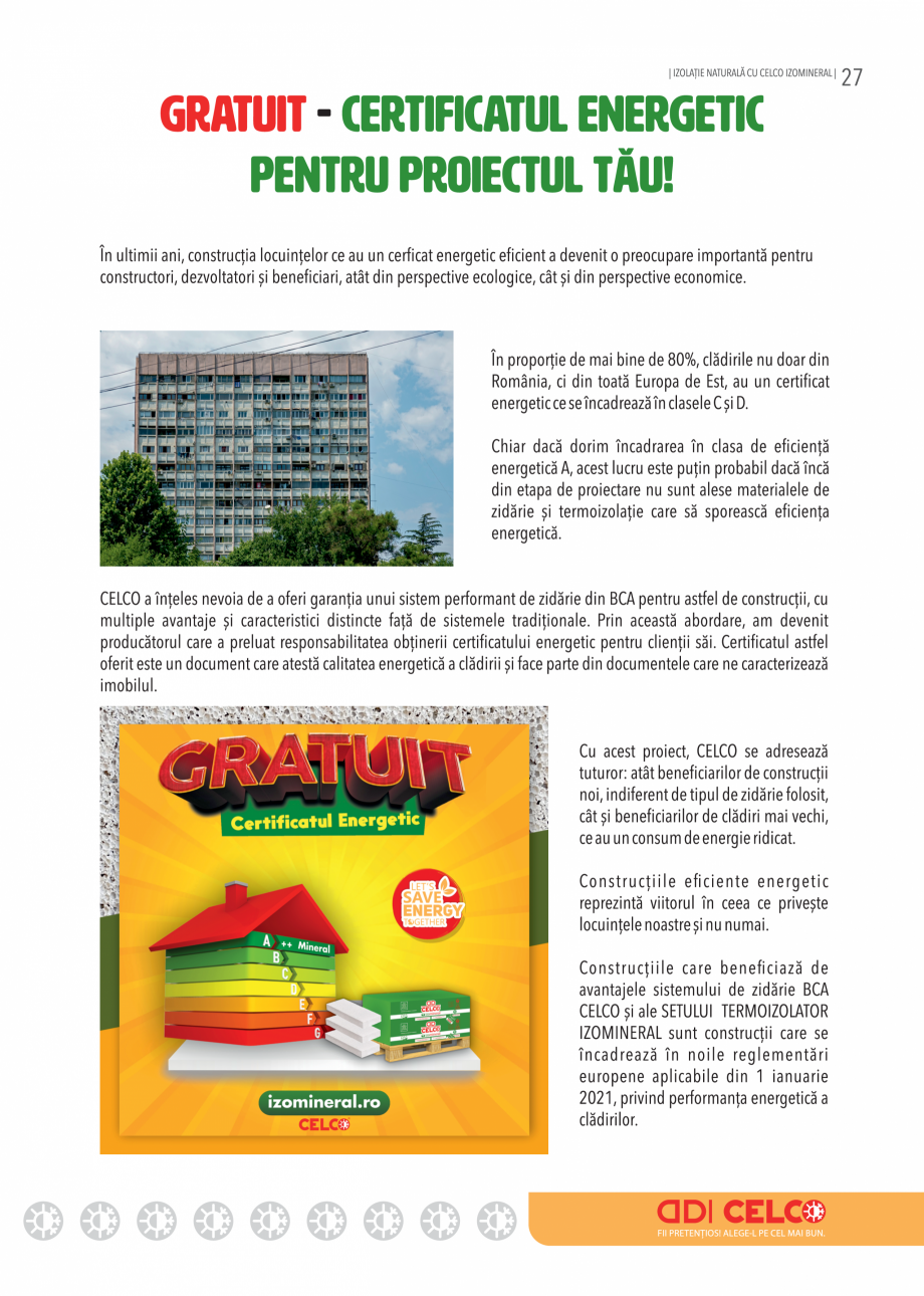 Pagina 29 - Placi minerale termoizolatoare Izomineral 2024 CELCO Catalog, brosura Romana 