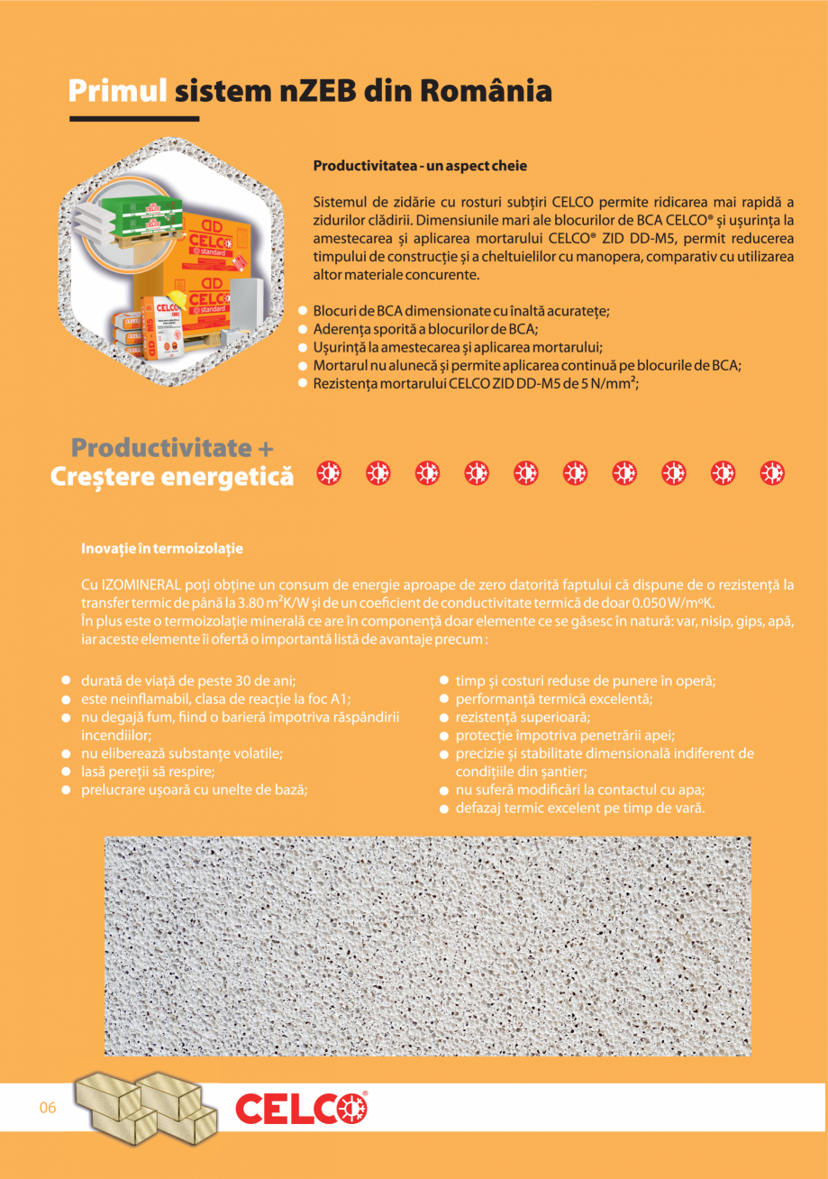 Pagina 6-Pliant Supliment 2024 CELCO IZOMINERAL Catalog, brosura Romana 