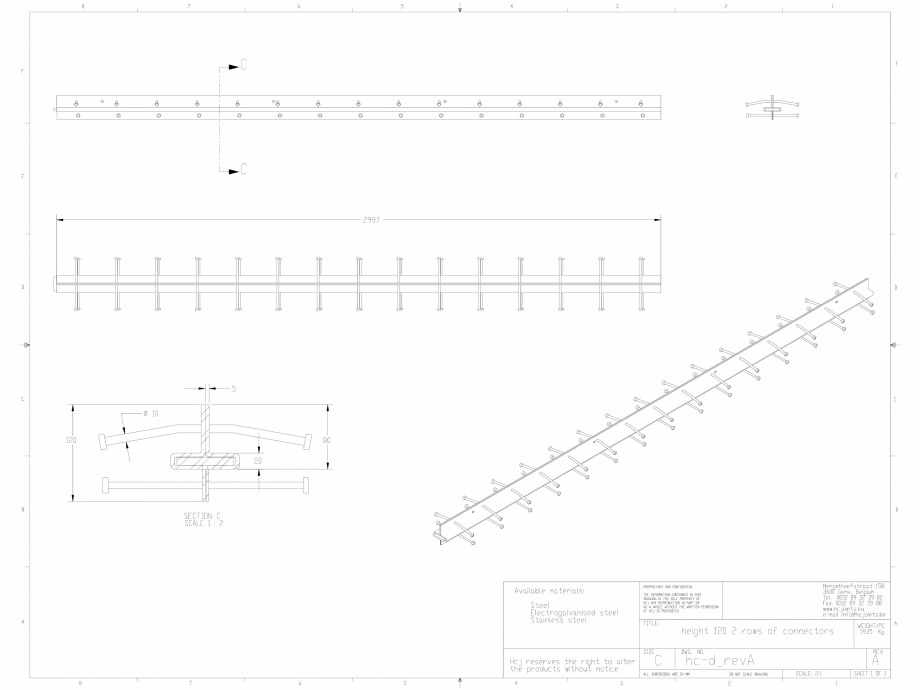 Pagina 1-CAD-DWG Profile pentru rosturi 120x2 HCJ Detaliu de produs HC-Delta (+) 