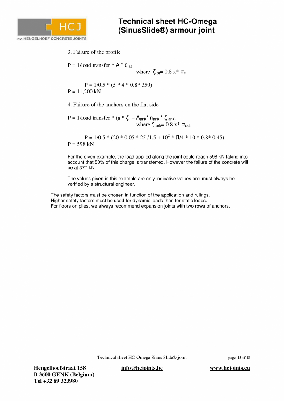 Pagina 15-Profile pentru rosturi utilizate la pardoselile din beton HCJ HC-Omega Sinus Slide Fisa tehnica...