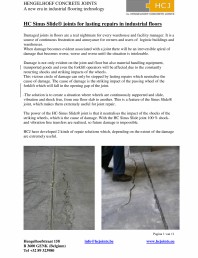 Profile pentru reparatii de durata in industria podelelor