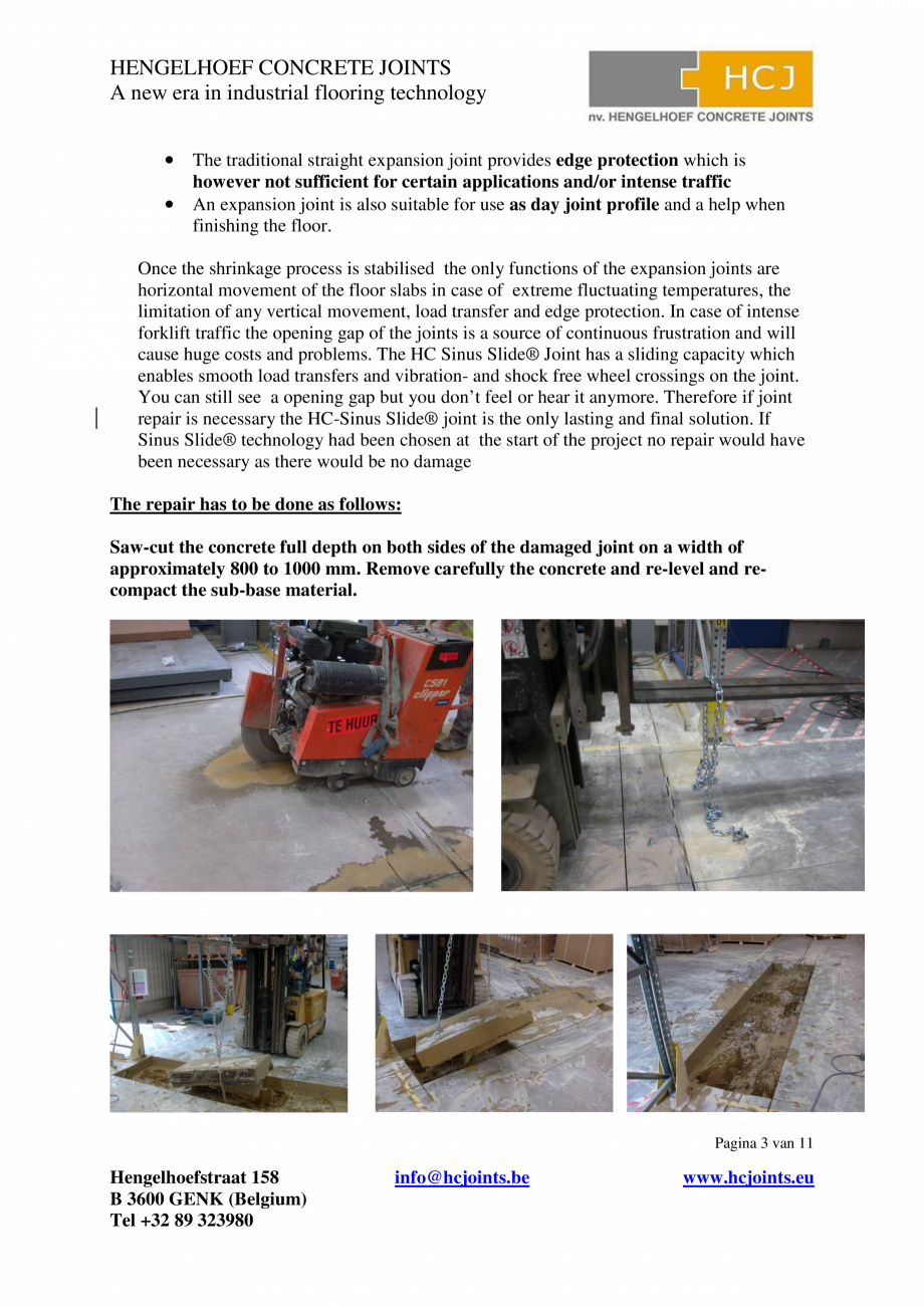 Pagina 3-Profile pentru reparatii de durata in industria podelelor HCJ HC-Delta Sinus Slide Catalog, brosura ...