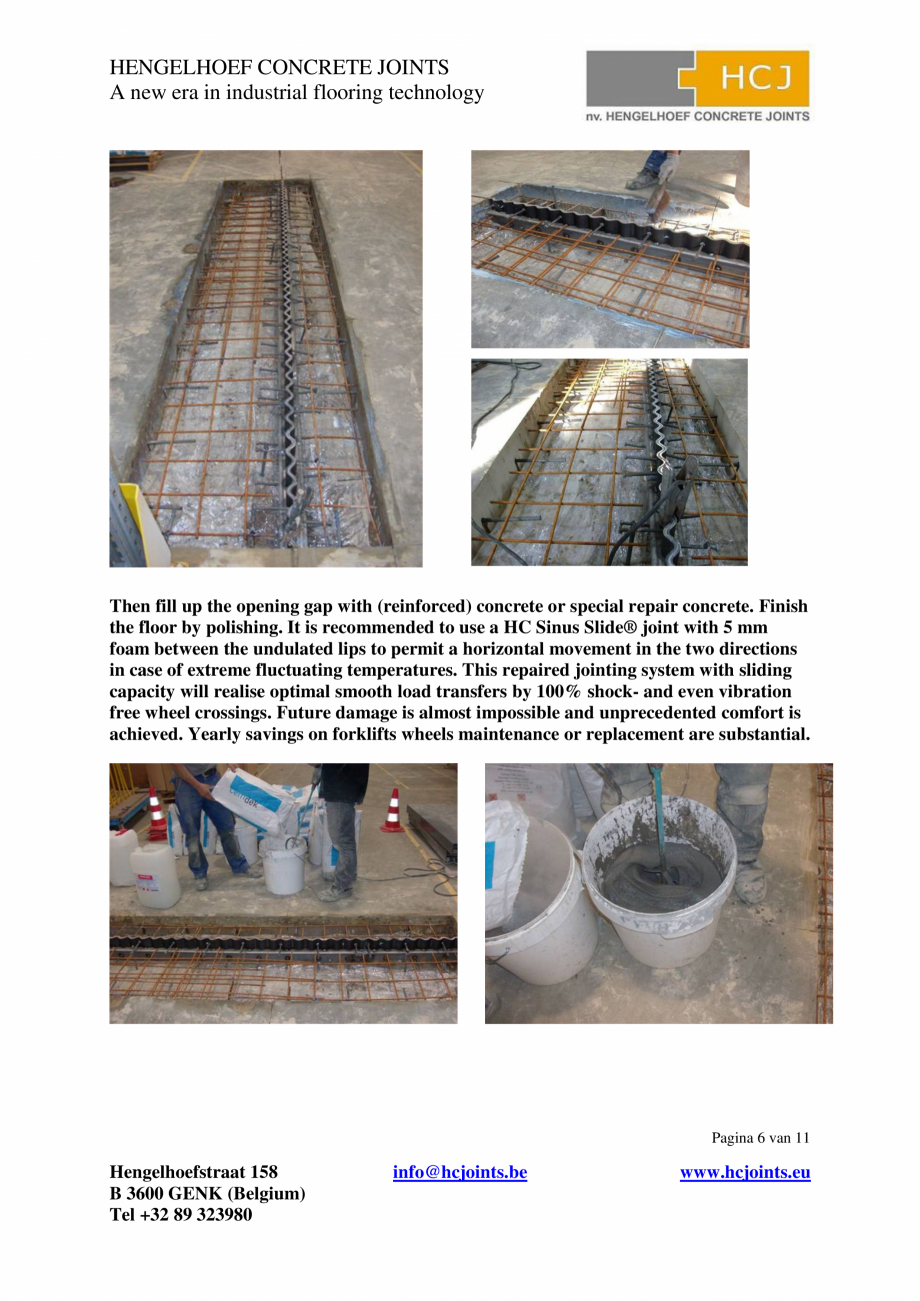 Pagina 6-Profile pentru reparatii de durata in industria podelelor HCJ HC-Delta Sinus Slide Catalog, brosura ...