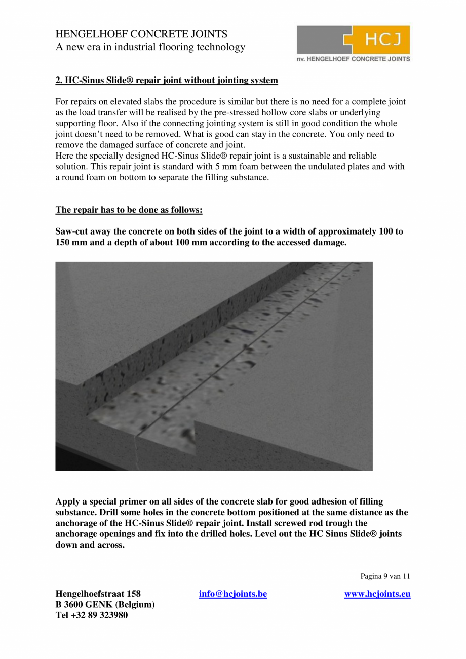 Pagina 9-Profile pentru reparatii de durata in industria podelelor HCJ HC-Delta Sinus Slide Catalog, brosura ...