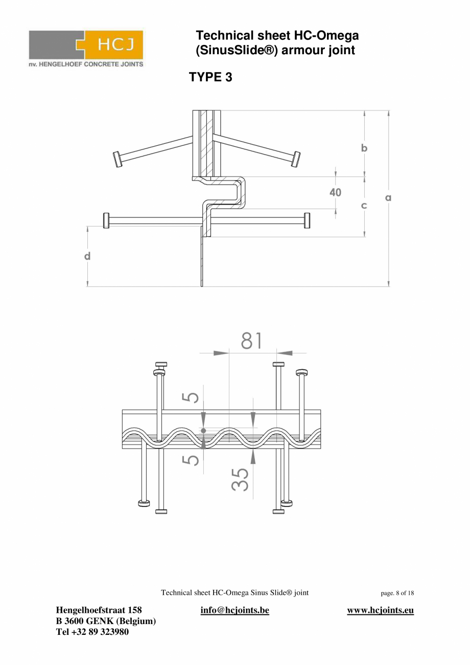 Pagina 8-Profile de armare pentru pardoseli din beton HCJ HC-Omega Fisa tehnica Engleza  3

HC-Omega armour...