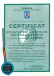 Certificare produs - Certificat de recunoastere HCJ