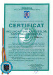 Certificare produs - Certificat de recunoastere HCJ
