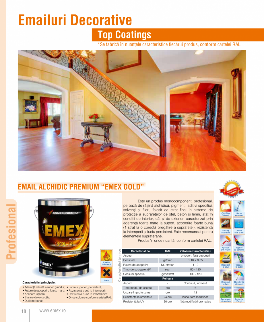 Pagina 19-Catalog  produse Emex  Catalog, brosura Romana produs de dispersie, hidrosolubil, pe
bază de...