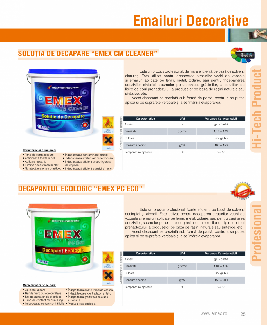 Pagina 26-Catalog  produse Emex  Catalog, brosura Romana cest
tip de vopsea are avantajul că nu permite...