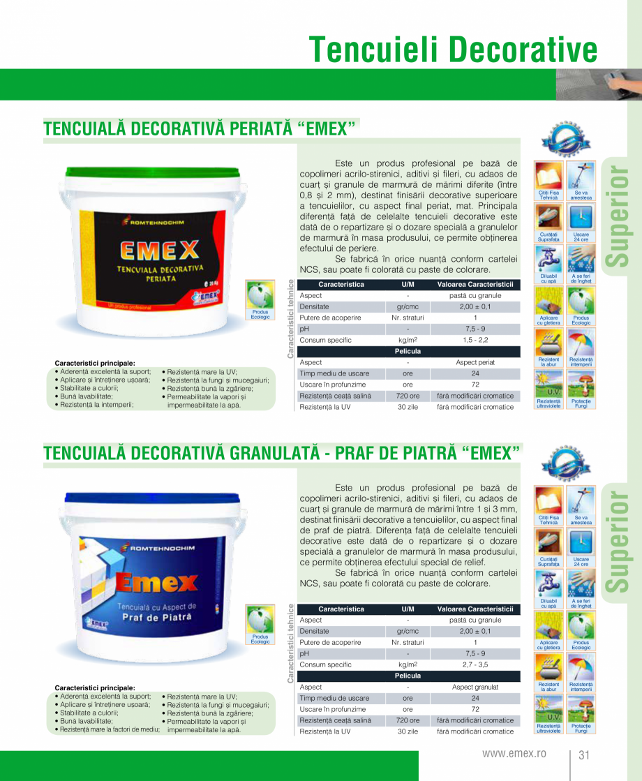 Pagina 32-Catalog  produse Emex  Catalog, brosura Romana - 150

Pelicula
-

Continuă, mată, fără defecte

...