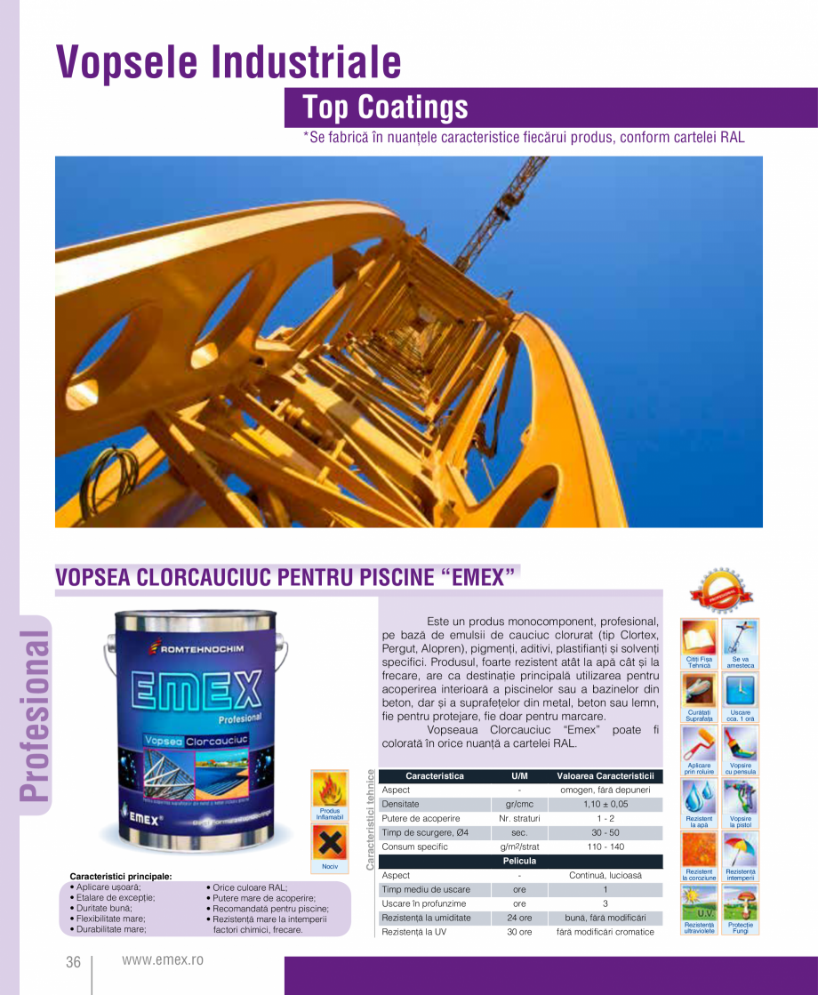 Pagina 37-Catalog  produse Emex  Catalog, brosura Romana odusul se fabrică în orice nuanță, conform...