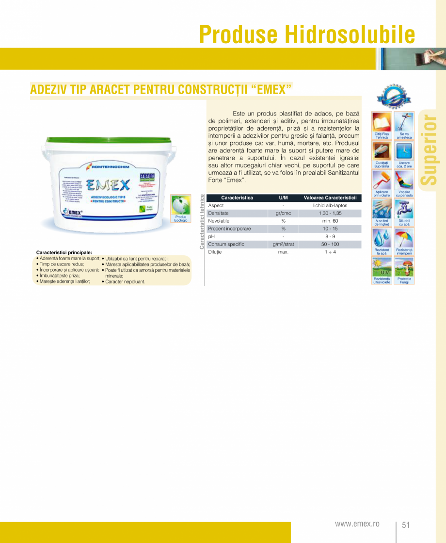 Pagina 52-Catalog  produse Emex  Catalog, brosura Romana ără
săruri de plumb sau crom, folosit ca strat...
