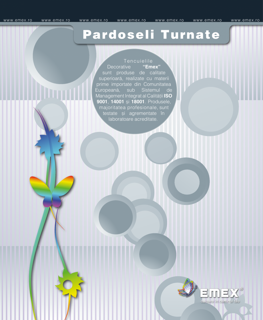 Pagina 54-Catalog  produse Emex  Catalog, brosura Romana m2/strat

120 - 140

%

3-5

Citiți Fișa
Tehnică

...