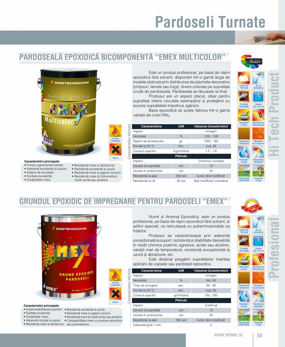 Pagina 60-Catalog  produse Emex  Catalog, brosura Romana 

Aplicare
cu gletiera

Produs
Ecologic

Rezistent...