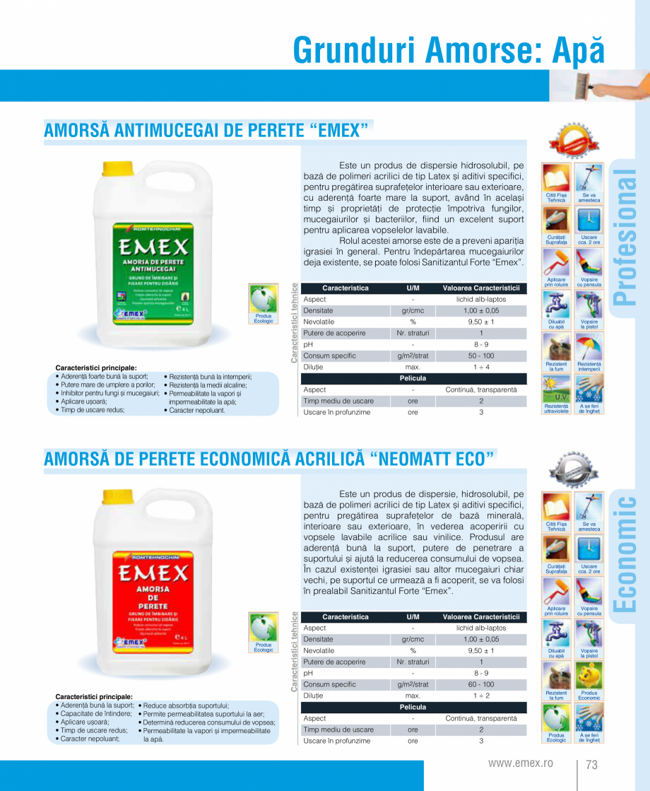 Pagina 74-Catalog  produse Emex  Catalog, brosura Romana  de uscare

Aspect

ore

2

Uscare în profunzime
...